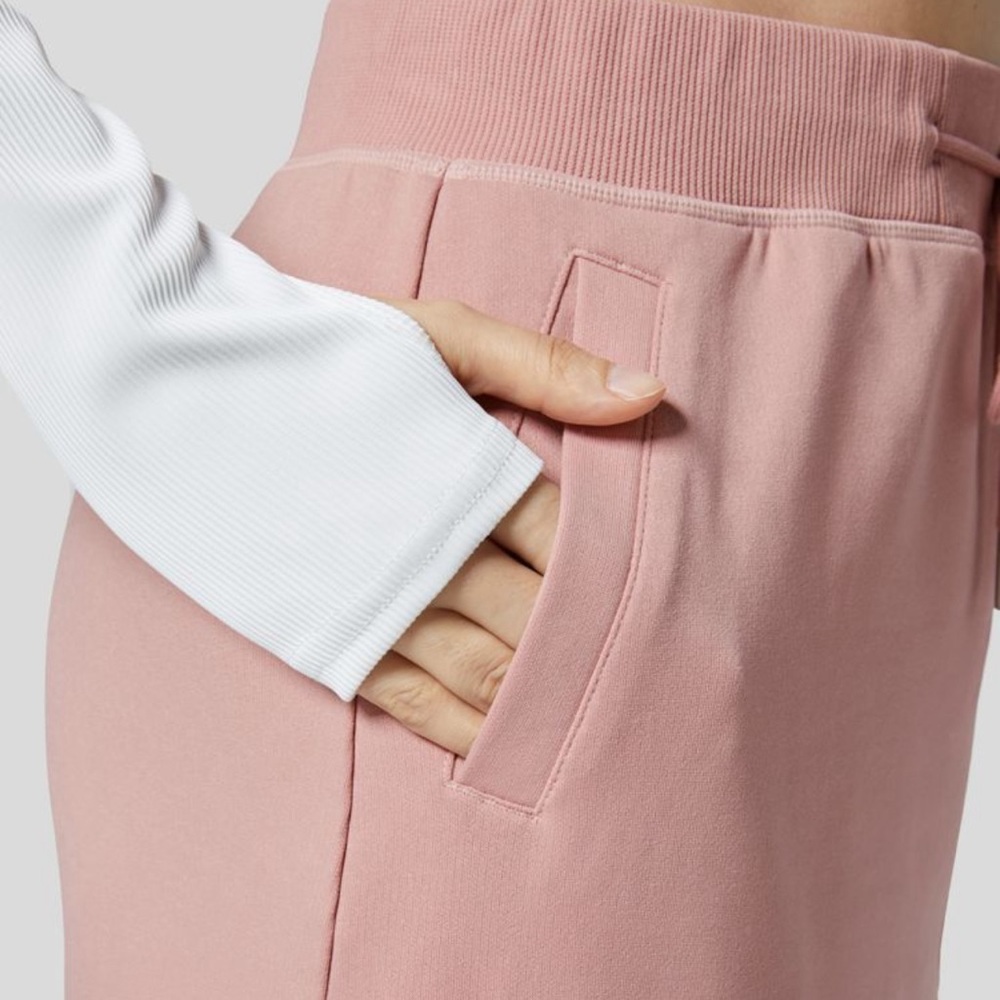 Ribbed High Waisted Drawstring Side Pocket Split Solid A-line
Midi Casua… - Picture 6 of 11